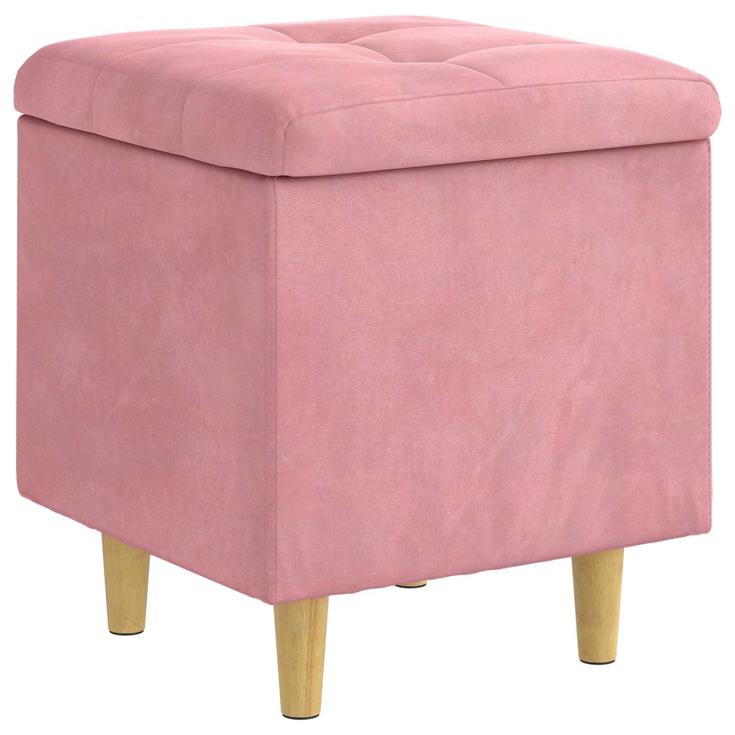 Ottoman med Opbevaring 40 x 40 x 45 cm Fløjl