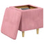 Ottoman med Opbevaring 40 x 40 x 45 cm Fløjl