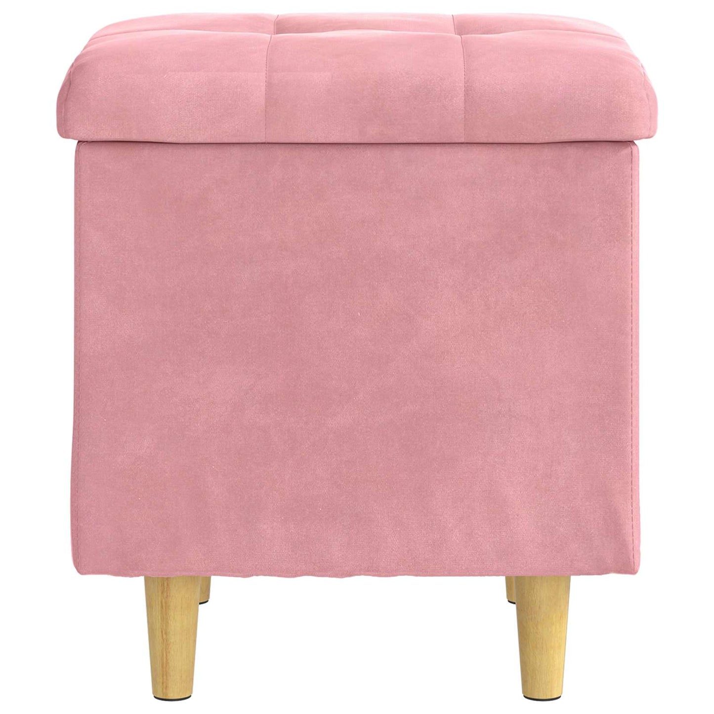 Ottoman med Opbevaring 40 x 40 x 45 cm Fløjl