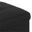Opbevaringstomane med pude Sort 40 x 40 x 45 cm Kunstlæder