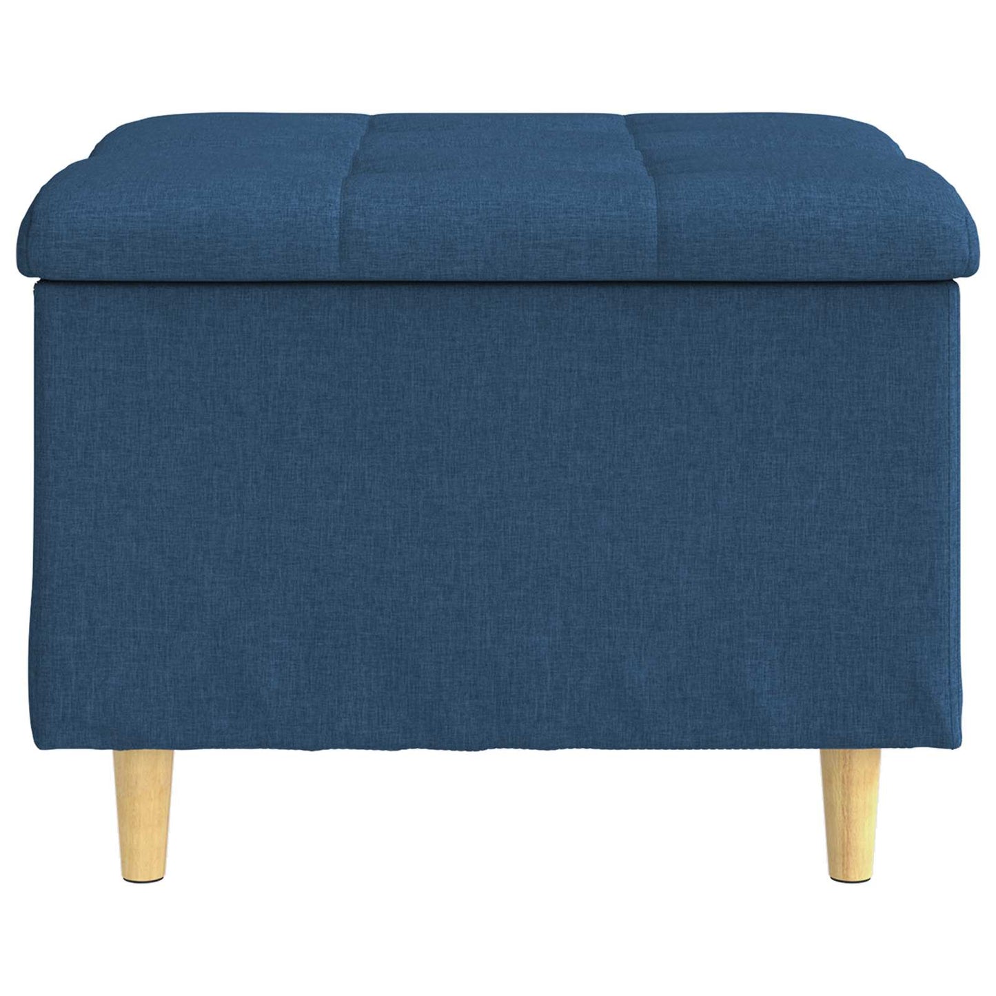 Opbevaringstomane med pude Blå 60 x 60 x 45 cm Stof