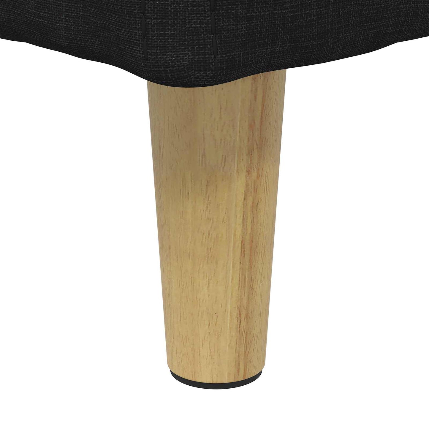 Opbevaringstomane med pude Sort 80 x 80 x 45 cm Stof