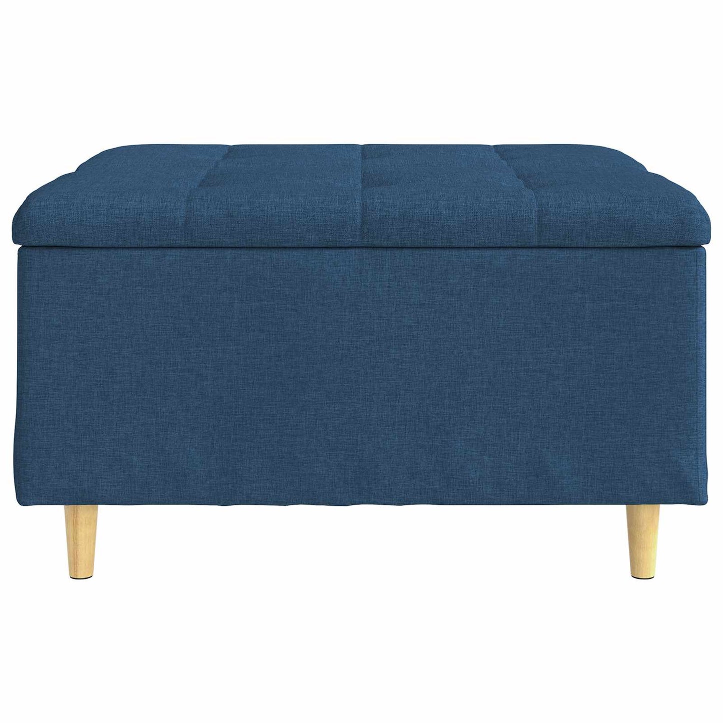 Opbevaringstomane med pude Blå 80 x 80 x 45 cm Stof