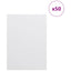 Dekor Panels 50 pcs Hvid 15 x 21 x 0.27 cm Konstrueret træ