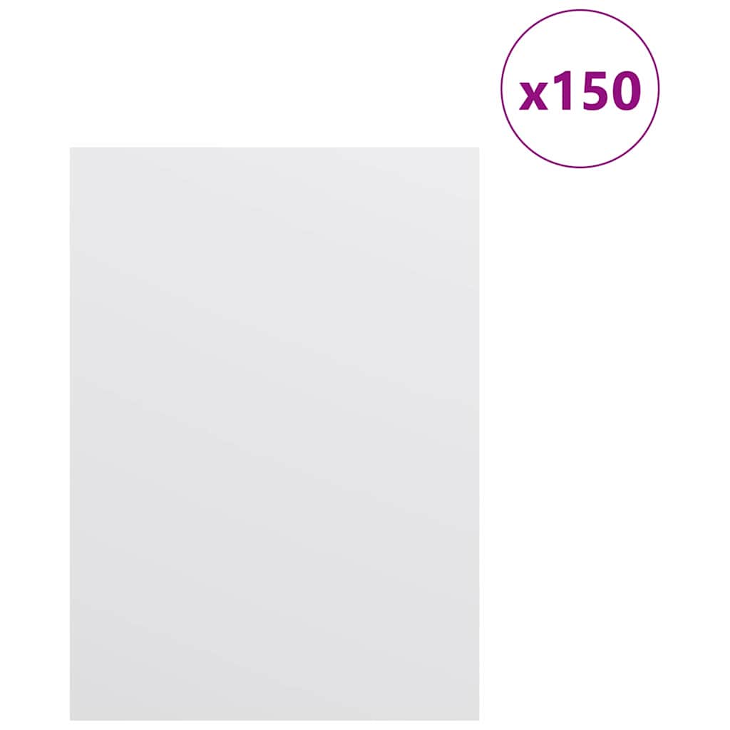 Dekor Panels 150 pcs Hvid 15 x 21 x 0.27 cm Konstrueret træ