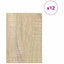 Dekor Panels 12 pcs Sonoma eg 15 x 21 x 0.27 cm Konstrueret træ