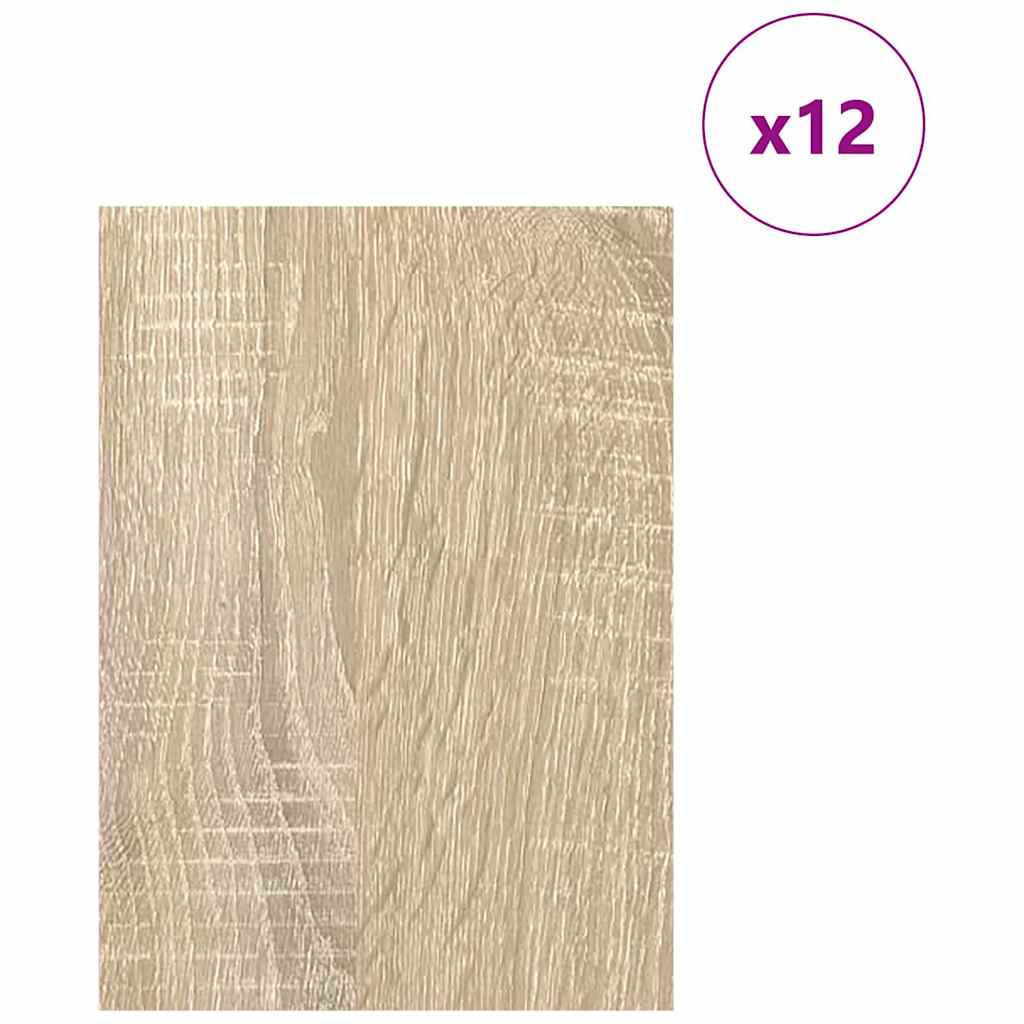 Dekor Panels 12 pcs Sonoma eg 15 x 21 x 0.27 cm Konstrueret træ