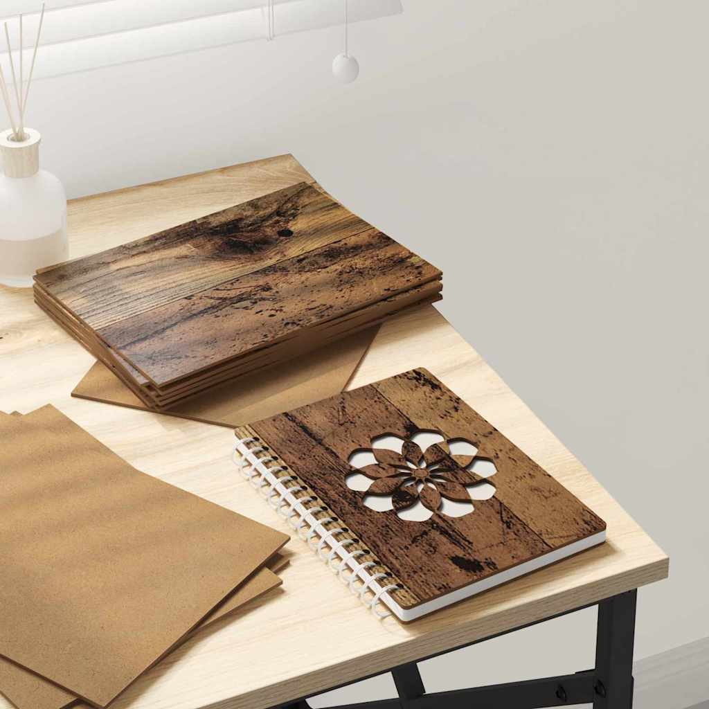 Dekor Panels 12 pcs Gammelt træ 15 x 21 x 0.27 cm