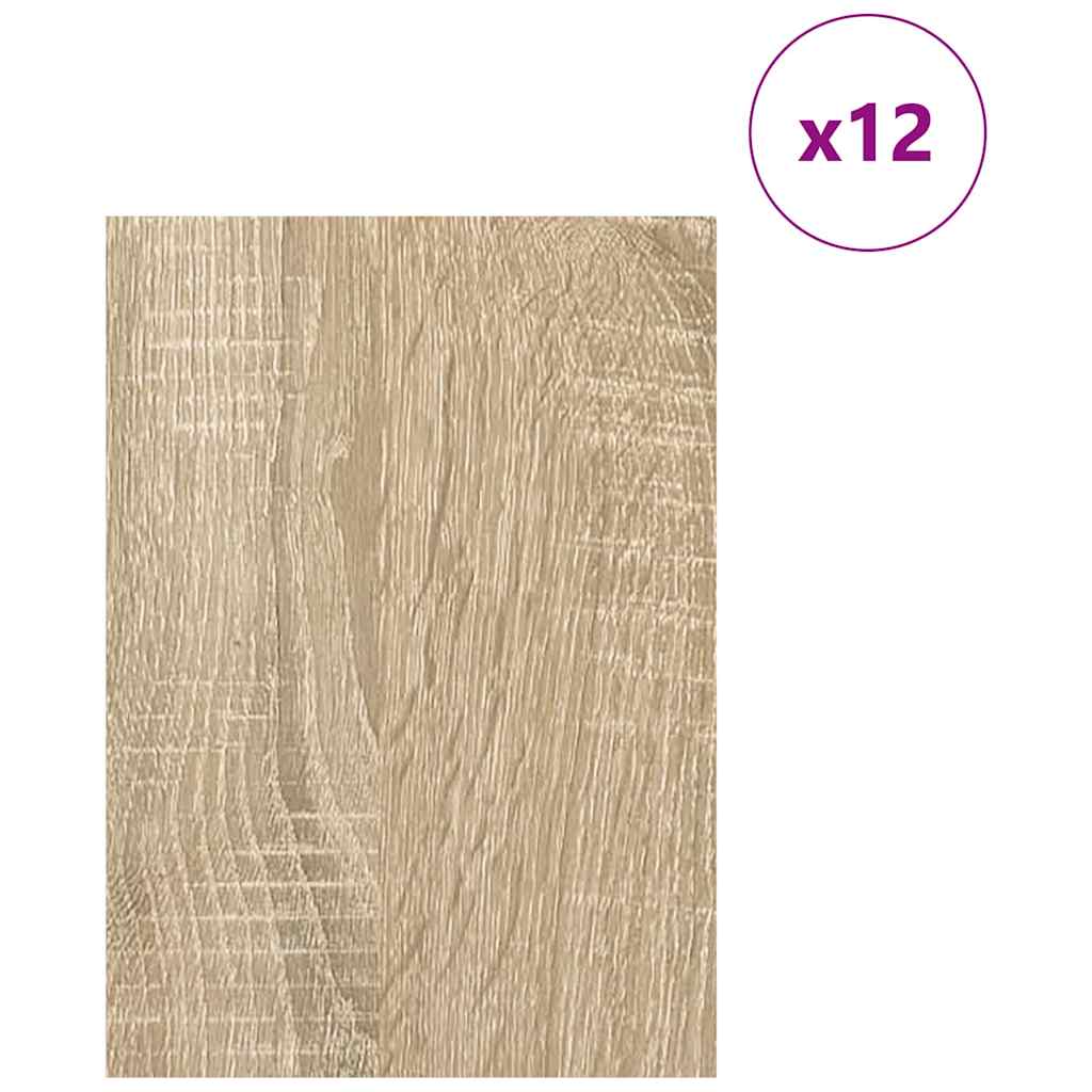 Dekor Panels 12 pcs Sonoma eg 21 x 30 x 0,27 cm Konstrueret træ