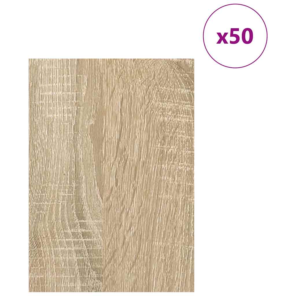 Dekor Panels 50 pcs Sonoma eg 21 x 30 x 0,27 cm Konstrueret træ