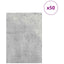 Dekor Panels 50 pcs Beton Grå 21 x 30 x 0,27 cm Konstrueret træ