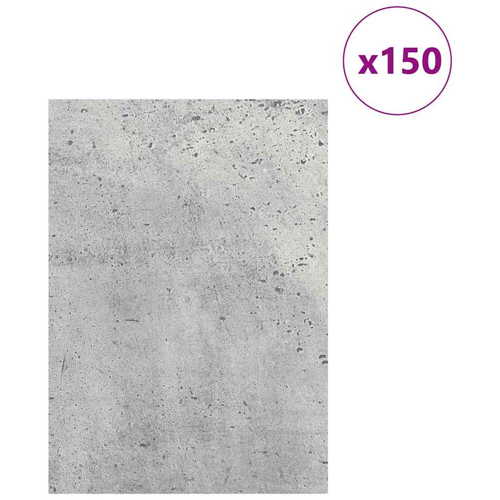 Dekor Panels 150 pcs Beton Grå 21 x 30 x 0,27 cm