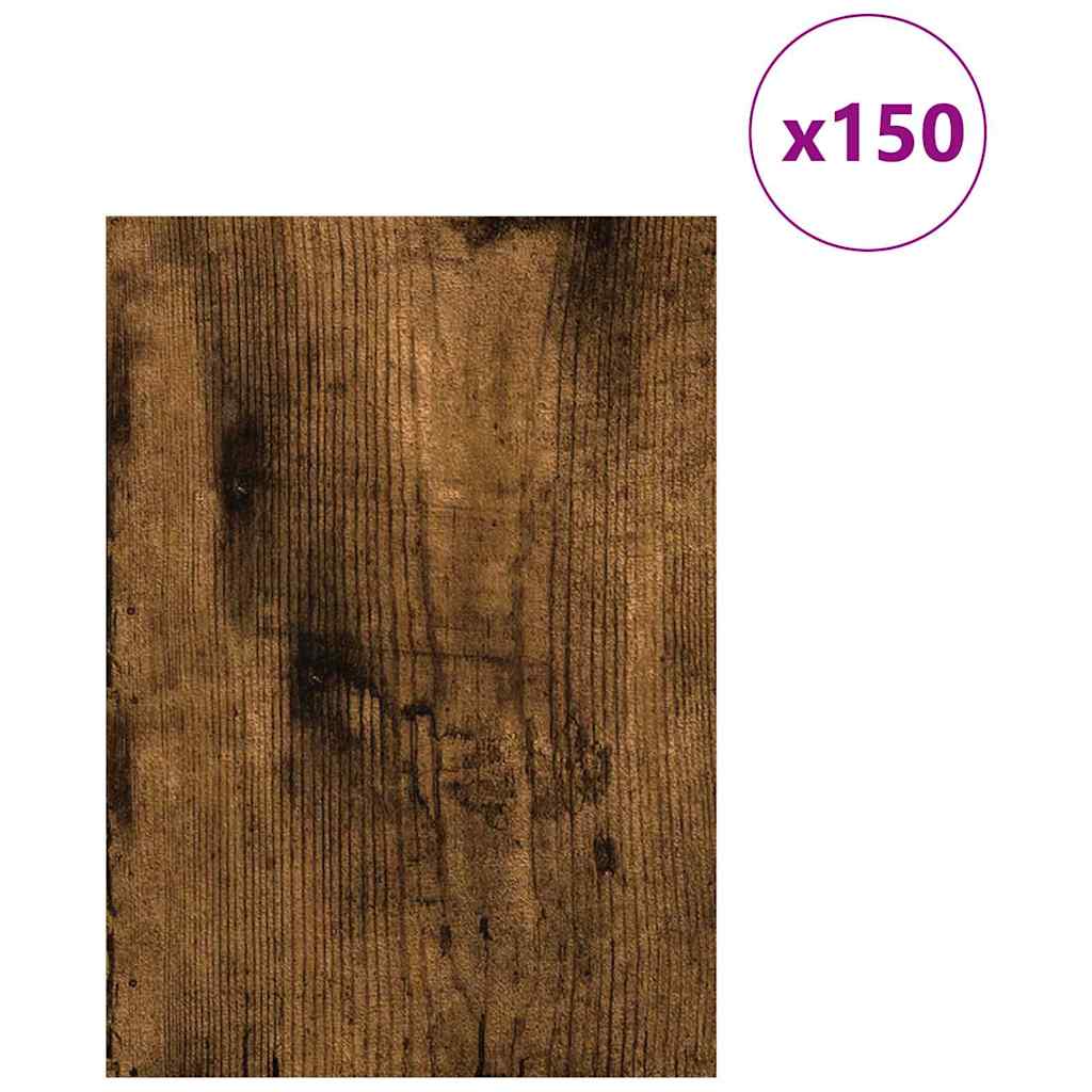 Dekor Panels 150 pcs Røget eg 21 x 30 x 0,27 cm Konstrueret træ