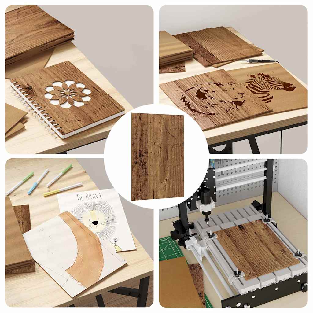 Dekor Panels 50 pcs Gammelt træ 21 x 30 x 0,27 cm