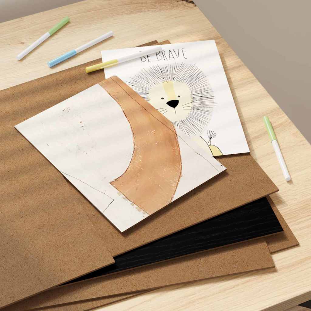 Dekor Panels 12 pcs Sort eg 30 x 42 x 0.27 cm Konstrueret træ