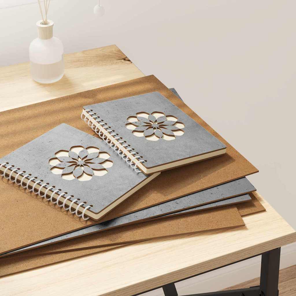 Dekor Panels 50 pcs Beton Grå 30 x 42 x 0.27 cm Konstrueret træ
