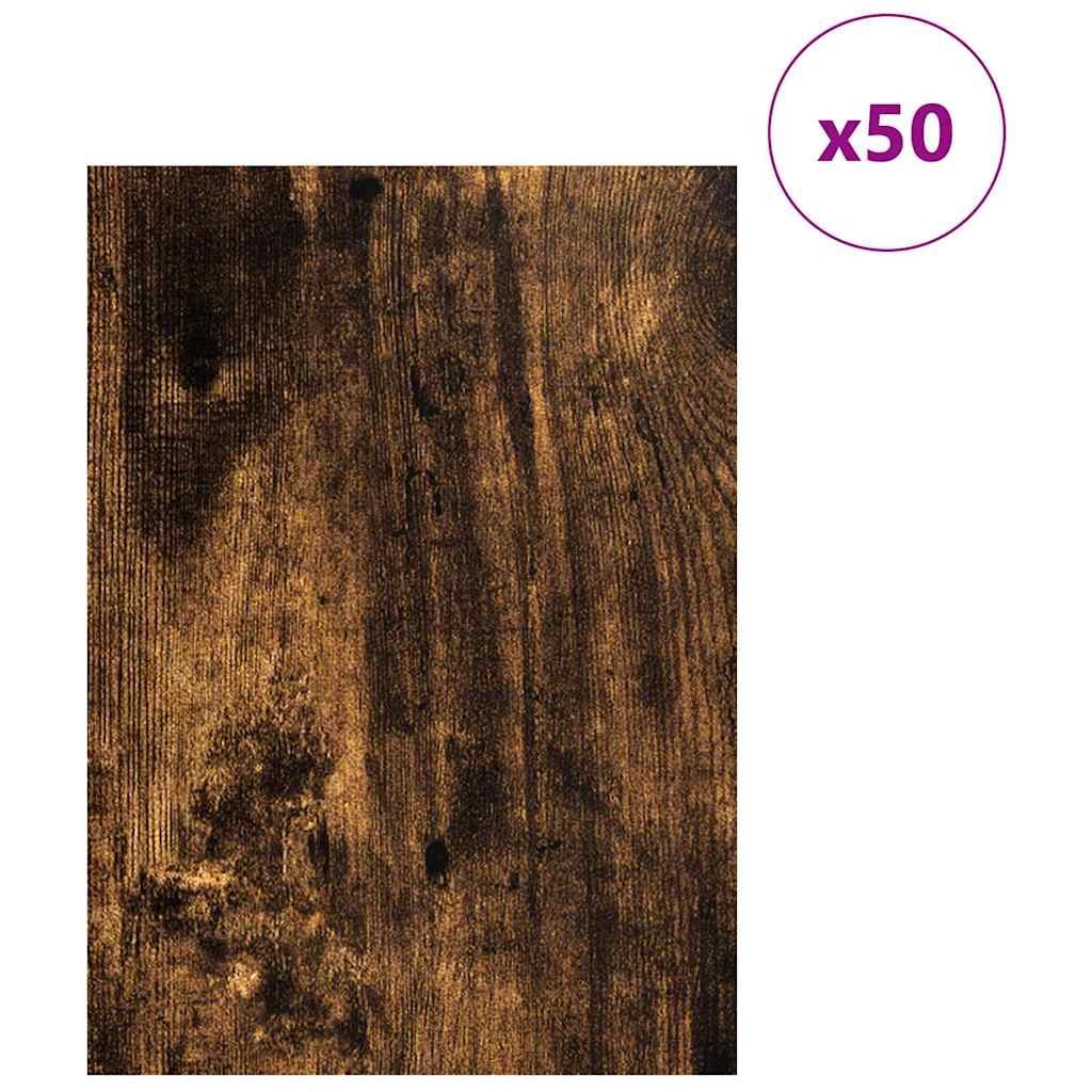 Dekor Panels 50 pcs Røget eg 30 x 42 x 0.27 cm Konstrueret træ