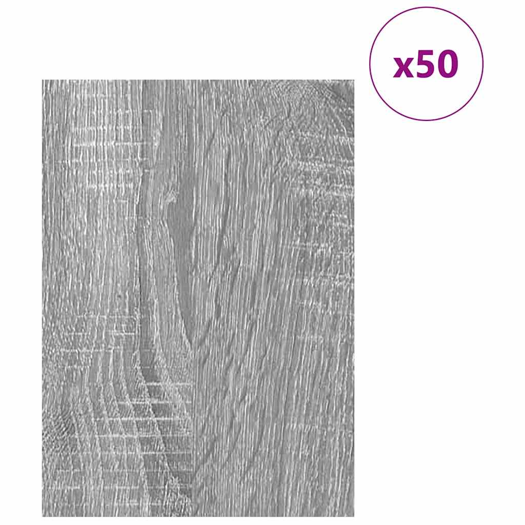Dekor Panels 50 pcs Grå Sonoma 30 x 42 x 0.27 cm