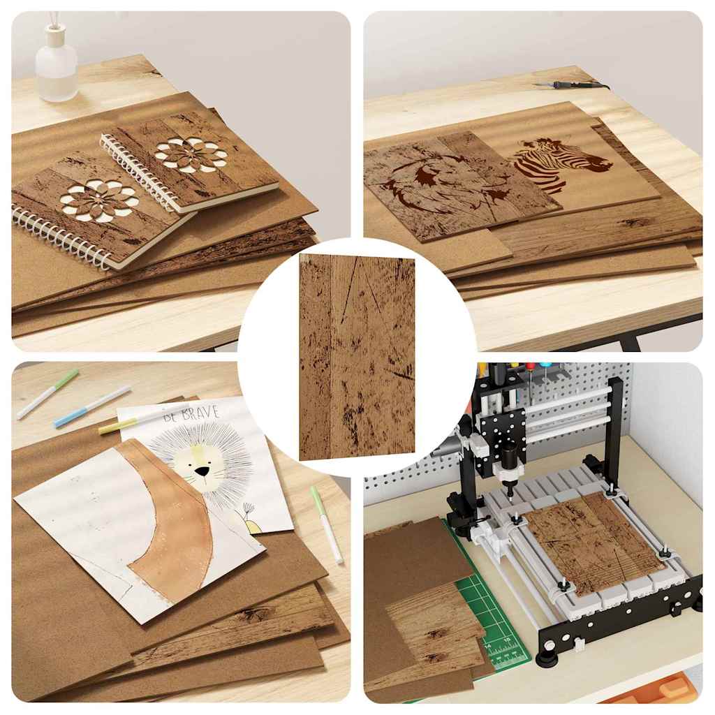 Dekor Panels 12 pcs Gammelt træ 30 x 42 x 0.27 cm