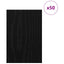 Dekor Panels 50 pcs Sort eg 40 x 60 x 0,27 cm Konstrueret træ
