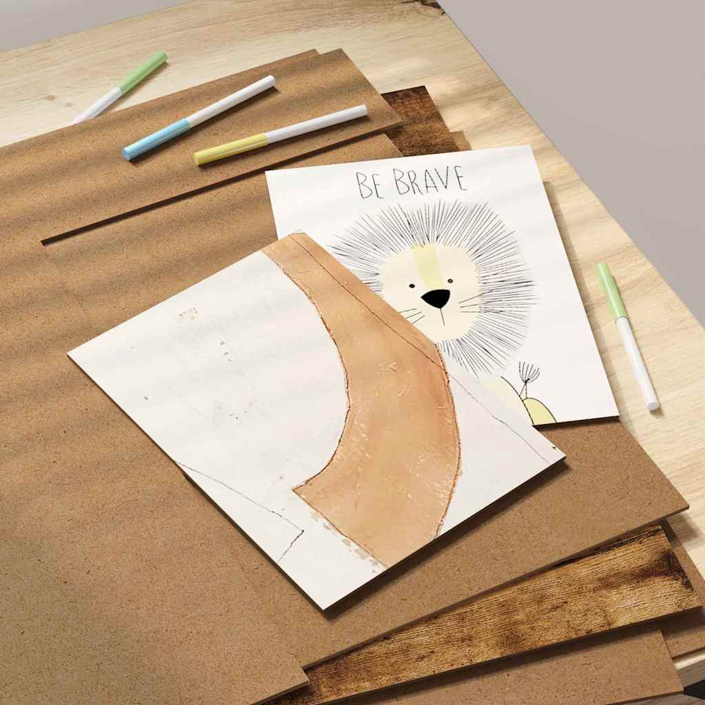 Dekor Panels 50 pcs Røget eg 40 x 60 x 0,27 cm Konstrueret træ