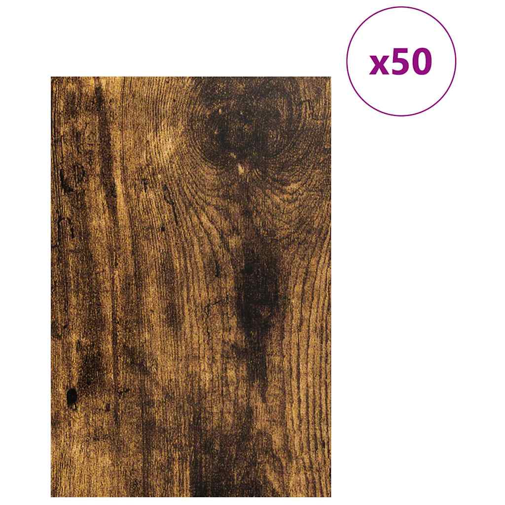 Dekor Panels 50 pcs Røget eg 40 x 60 x 0,27 cm Konstrueret træ