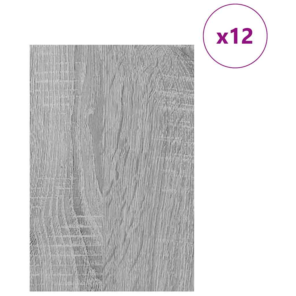 Dekor Panels 12 pcs Grå Sonoma 40 x 60 x 0,27 cm