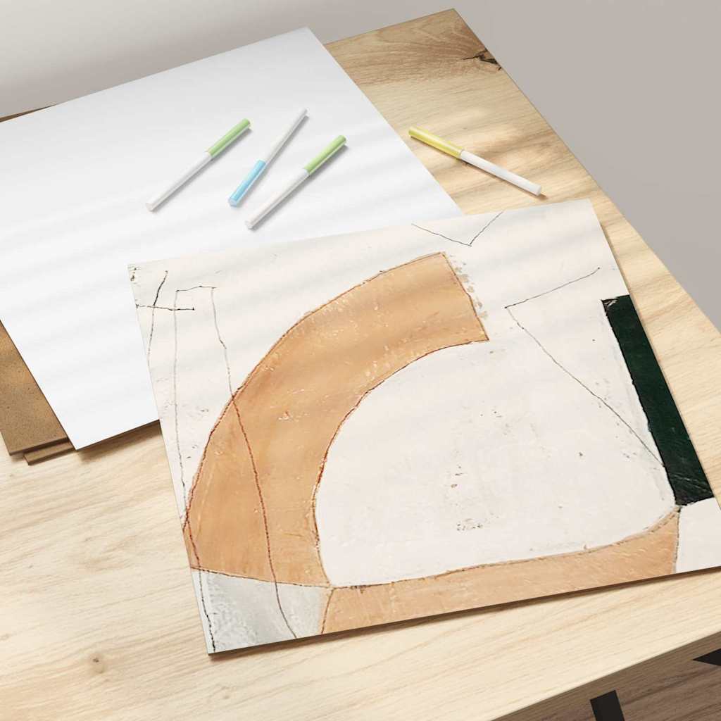 Dekor Panels 50 pcs Hvid 30 x 30 x 0,27 cm Konstrueret træ