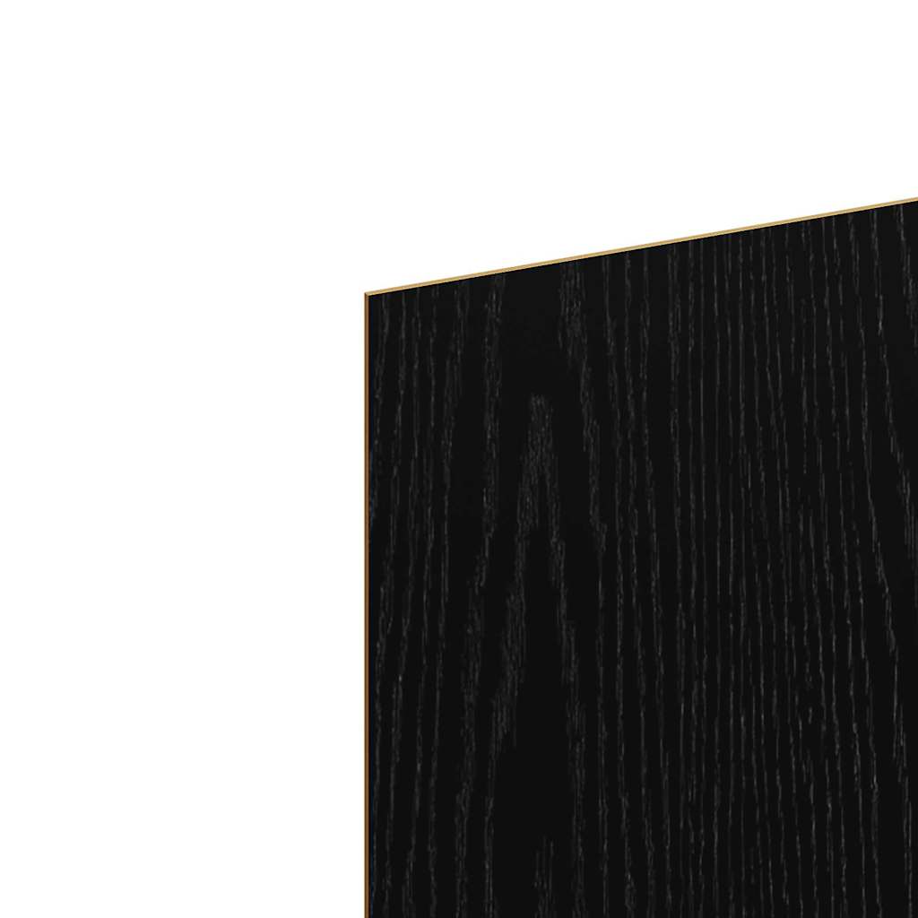 Dekor Panels 12 pcs Sort eg 30 x 30 x 0,27 cm Konstrueret træ