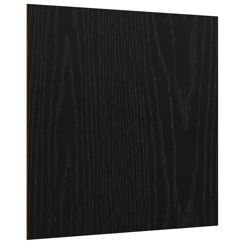 Dekor Panels 50 pcs Sort eg 30 x 30 x 0,27 cm Konstrueret træ