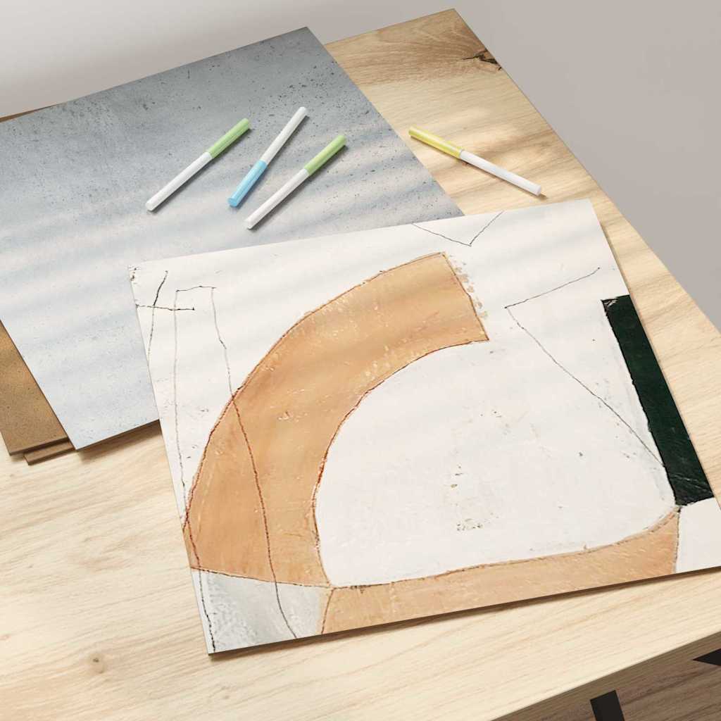 Dekor Panels 12 pcs Beton Grå 30 x 30 x 0,27 cm Konstrueret træ