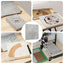 Dekor Panels 12 pcs Beton Grå 30 x 30 x 0,27 cm Konstrueret træ