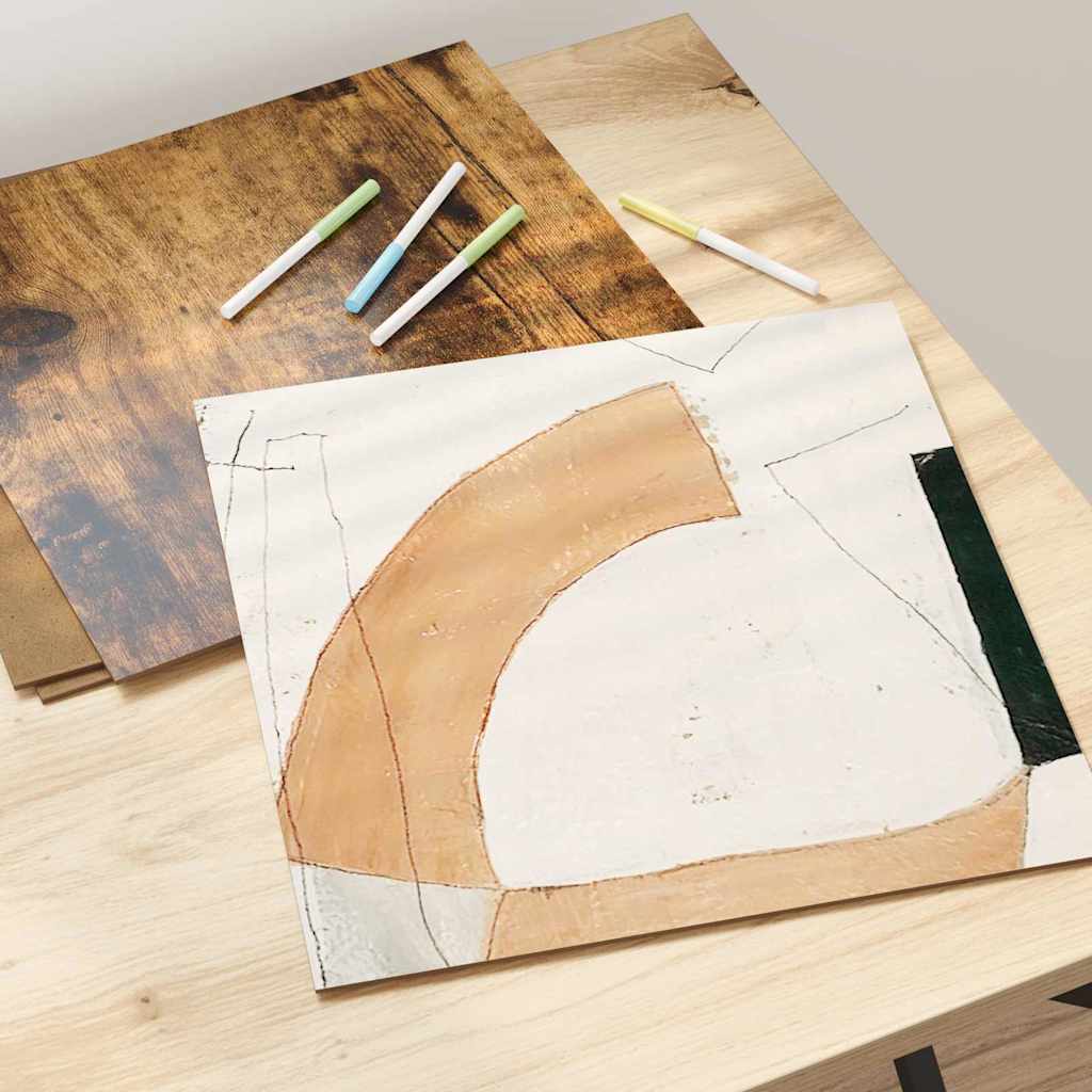 Dekor Panels 12 pcs Røget eg 30 x 30 x 0,27 cm Konstrueret træ