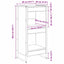 Bogskab Sonoma 40 x 30 x 86,5 cm Konstrueret træ