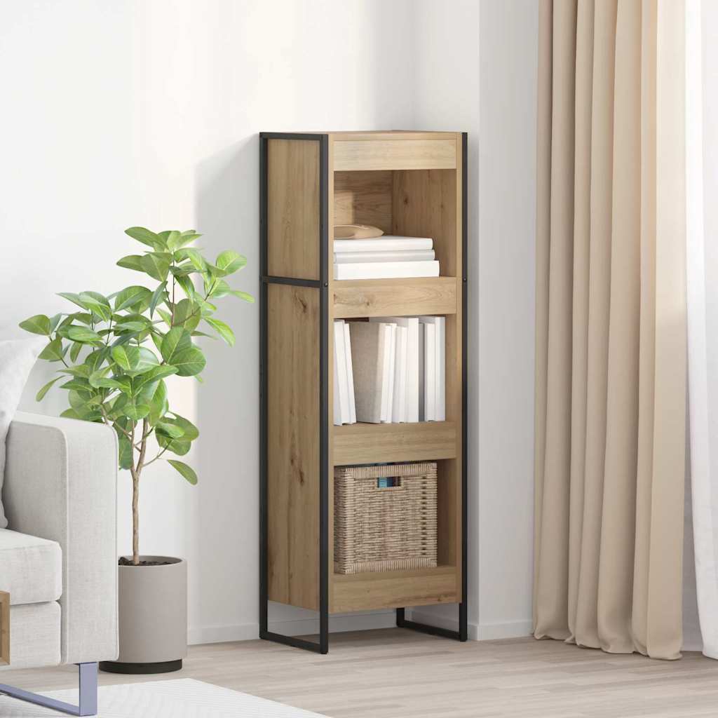 Bogskab 40 x 30 x 121 cm Konstrueret træ Artisan eg billede