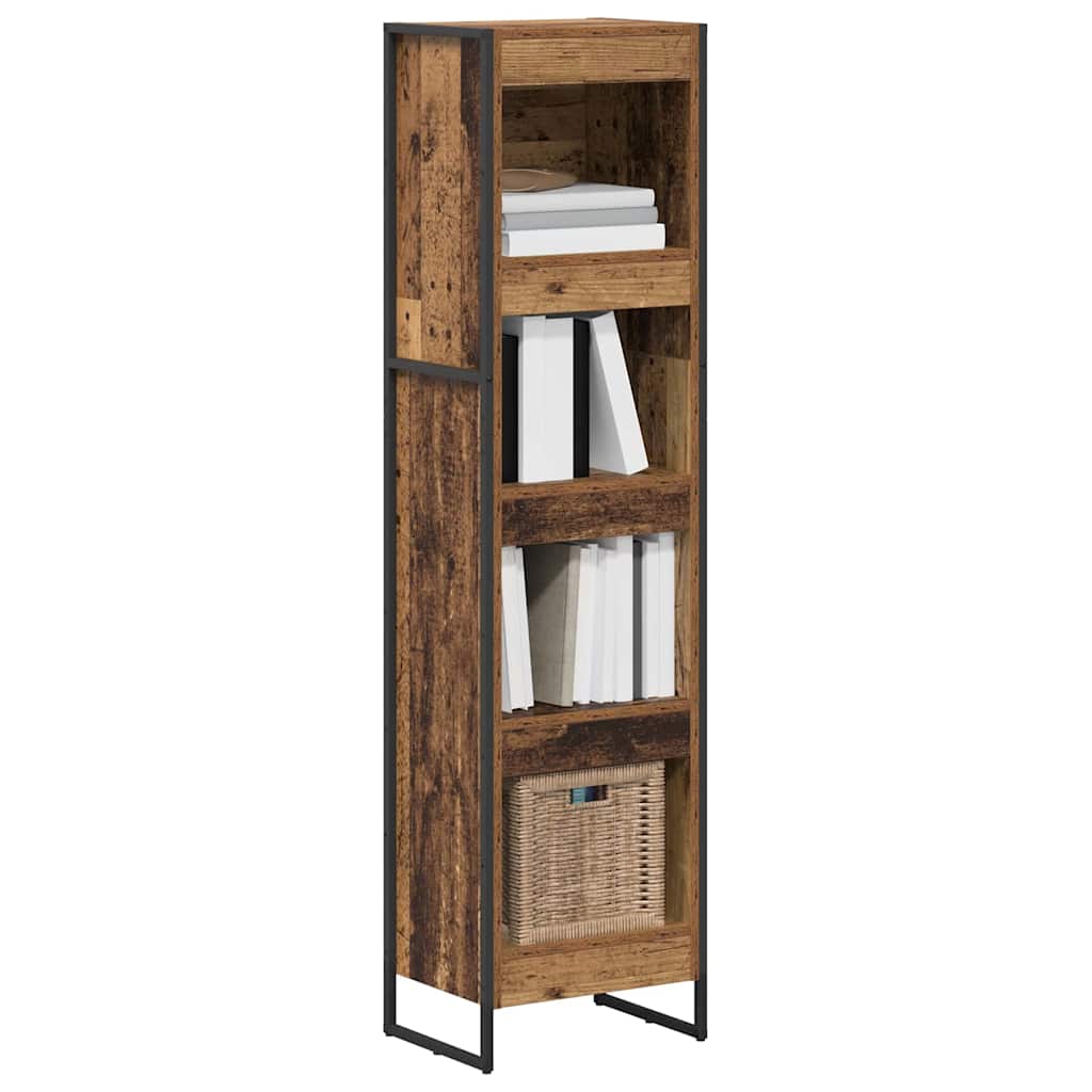 Bogskab Gammelt træ 40 x 30 x 155 cm Konstrueret træ