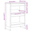 Bogskab Sonoma 60 x 30 x 86,5 cm Konstrueret træ