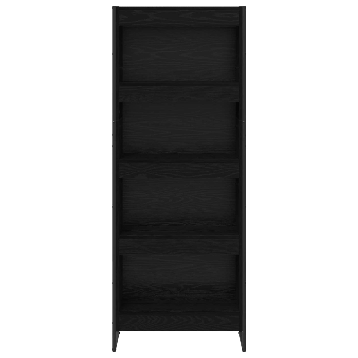 Bogskab Sort eg 60 x 30 x 155 cm Konstrueret træ