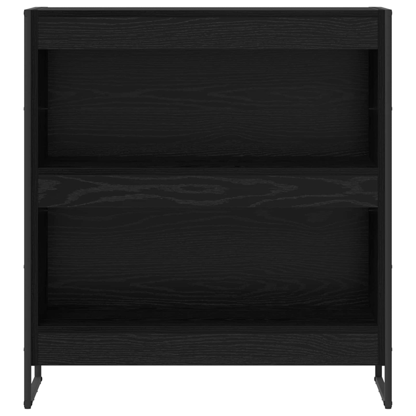 Bogskab Sort eg 80 x 30 x 86,5 cm Konstrueret træ