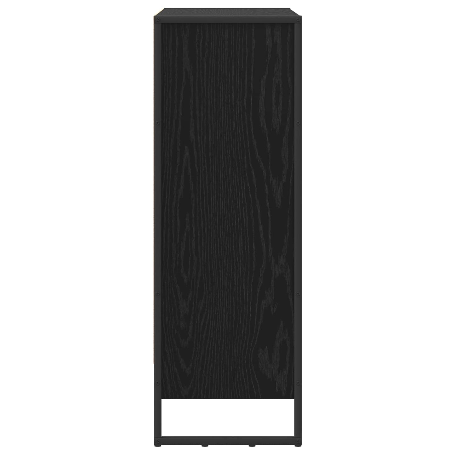 Bogskab Sort eg 80 x 30 x 86,5 cm Konstrueret træ