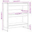 Bogskab Sort eg 80 x 30 x 86,5 cm Konstrueret træ