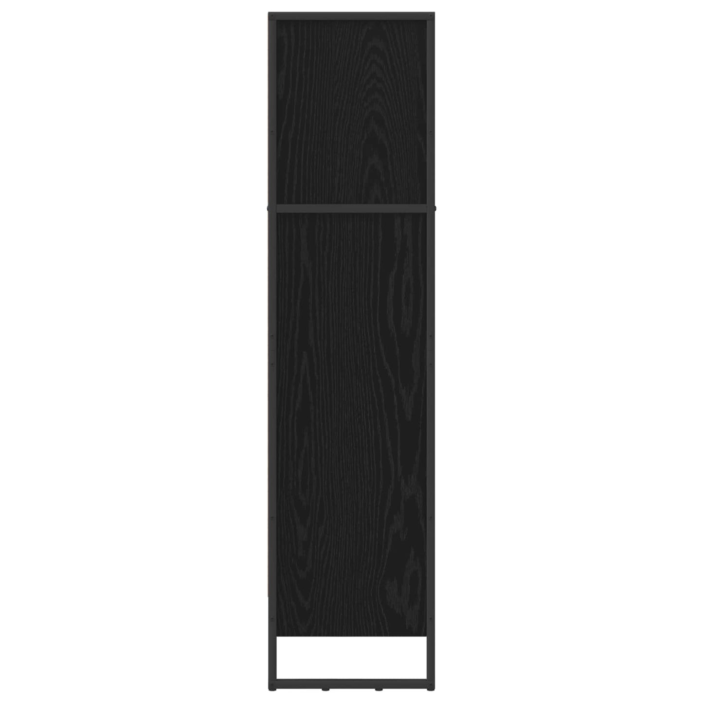 Bogskab Sort eg 80 x 30 x 121 cm Konstrueret træ
