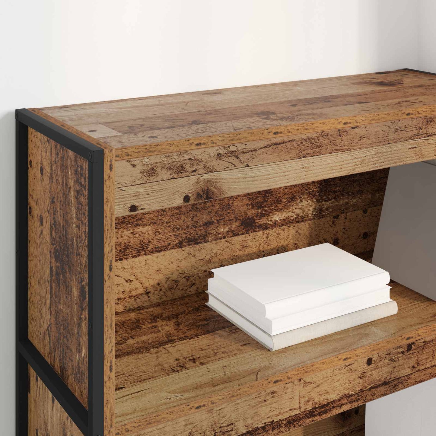 Bogskab Gammelt træ 80 x 30 x 121 cm Konstrueret træ