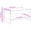 Sofabord Sort eg 80 x 50 x 40 cm Konstrueret træ