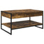 Sofabord Røget Eg 80 x 50 x 40 cm Konstrueret træ