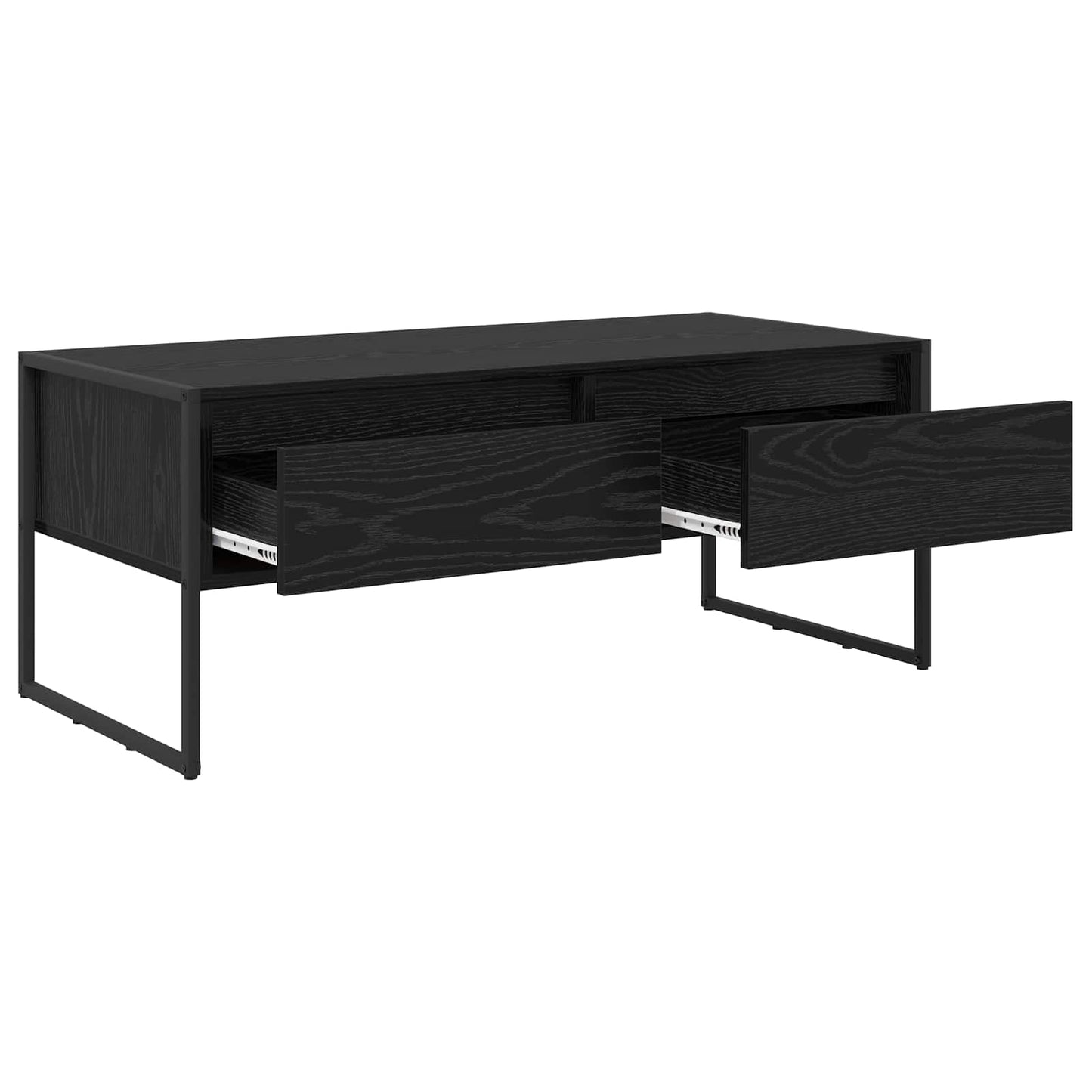 Sofabord Sort eg 100 x 46 x 40 cm Konstrueret træ