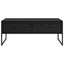 Sofabord med skuffe Sort eg 100 x 46 x 40 cm Konstrueret træ