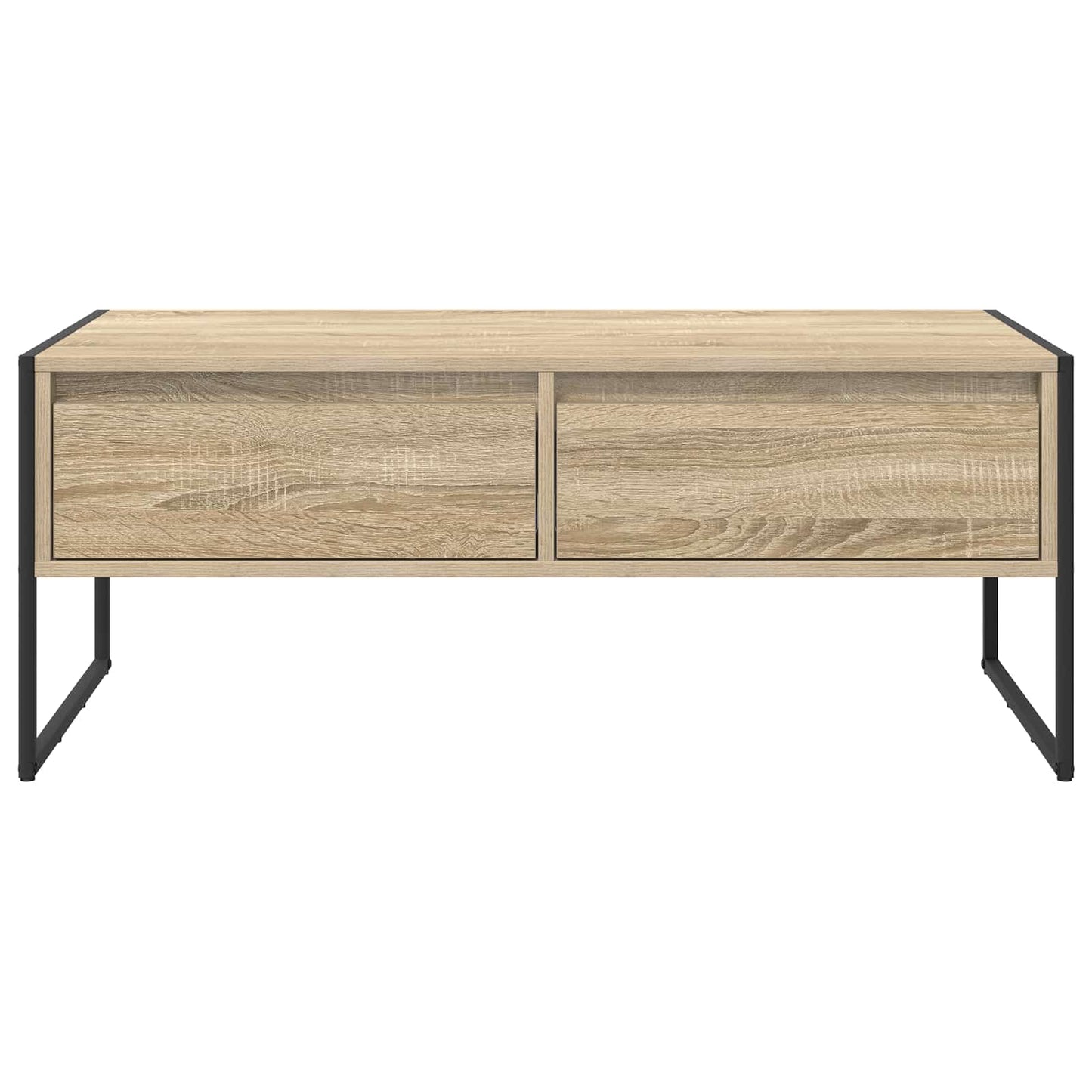 Sofabord med skuffe Sonoma 100 x 46 x 40 cm Konstrueret træ