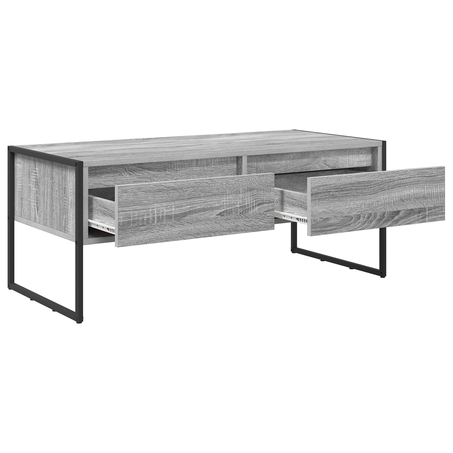 Sofabord med skuffe Grå Sonoma 100 x 46 x 40 cm Konstrueret træ