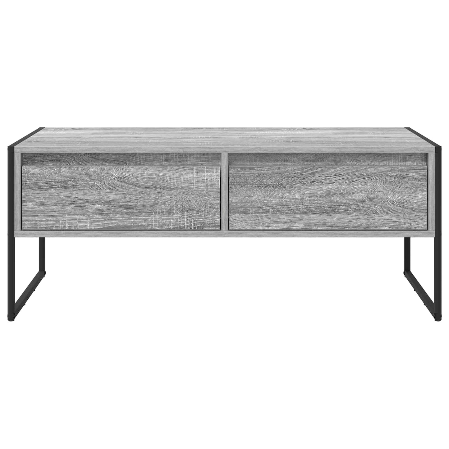 Sofabord med skuffe Grå Sonoma 100 x 46 x 40 cm Konstrueret træ